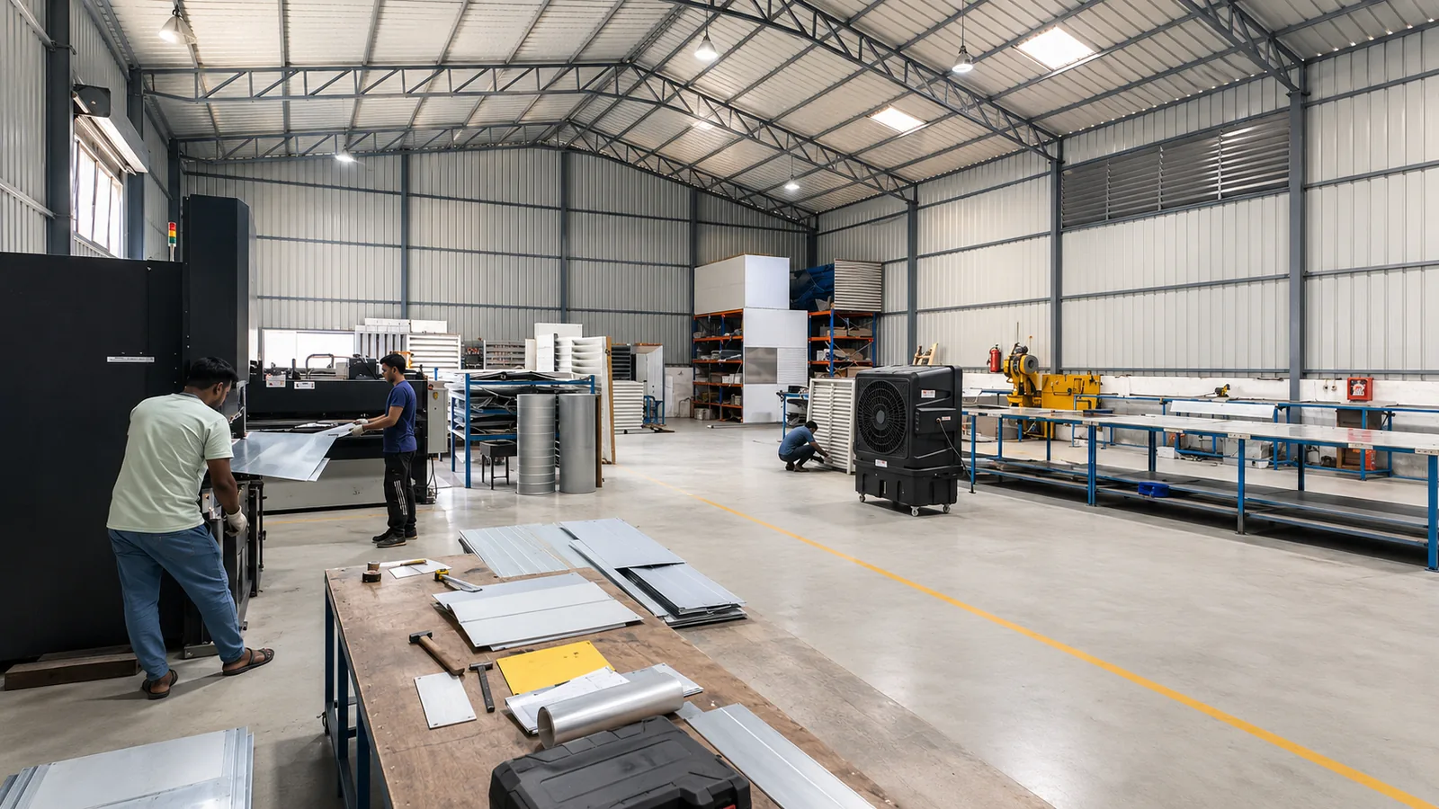 Fabrication and assembly floor