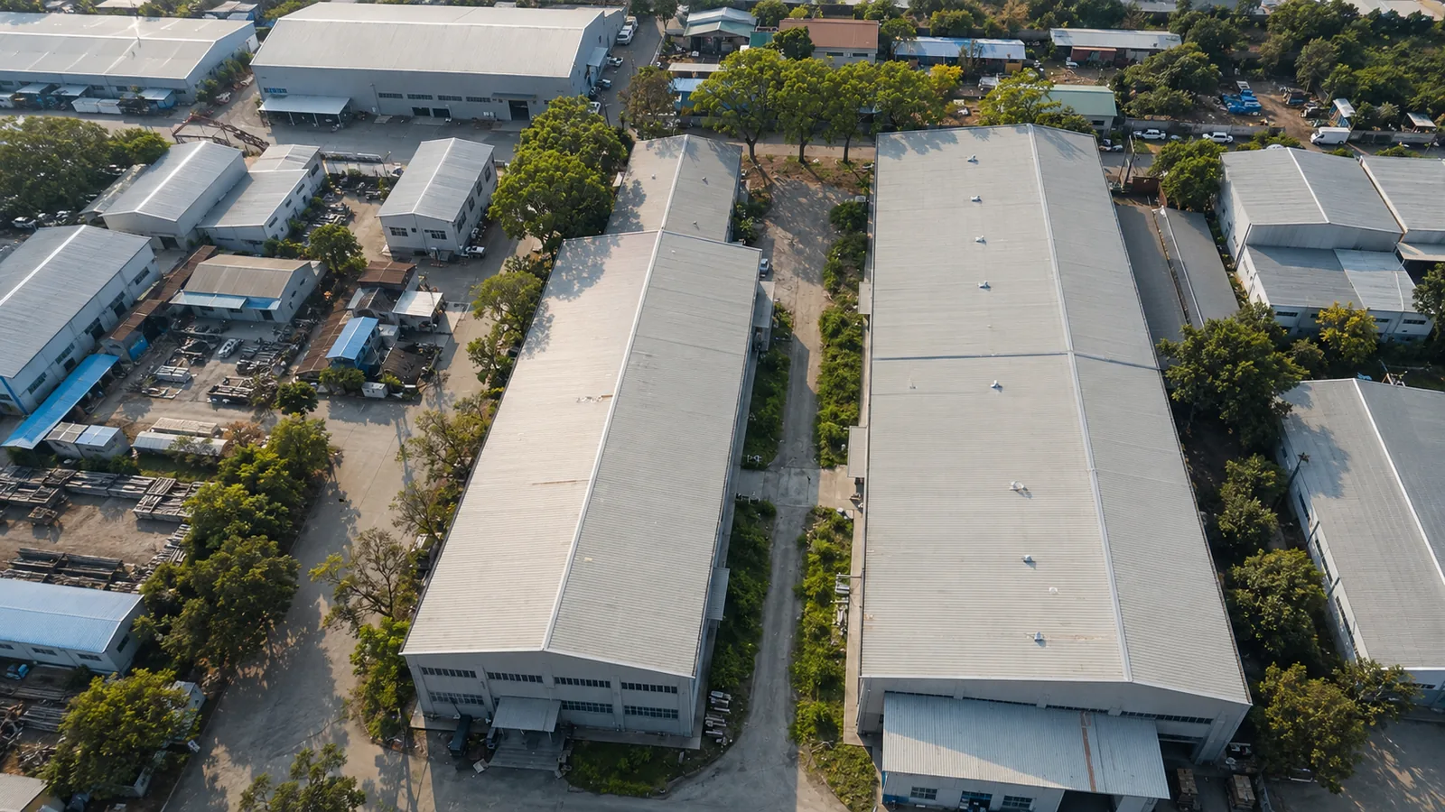 Aerial view of KBG Group manufacturing facility, Nashik
