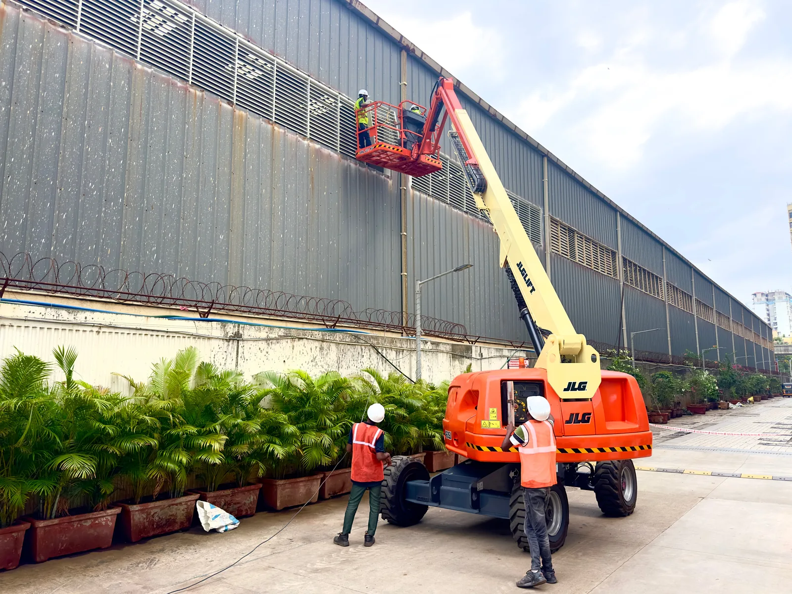 On-site installation of louvers