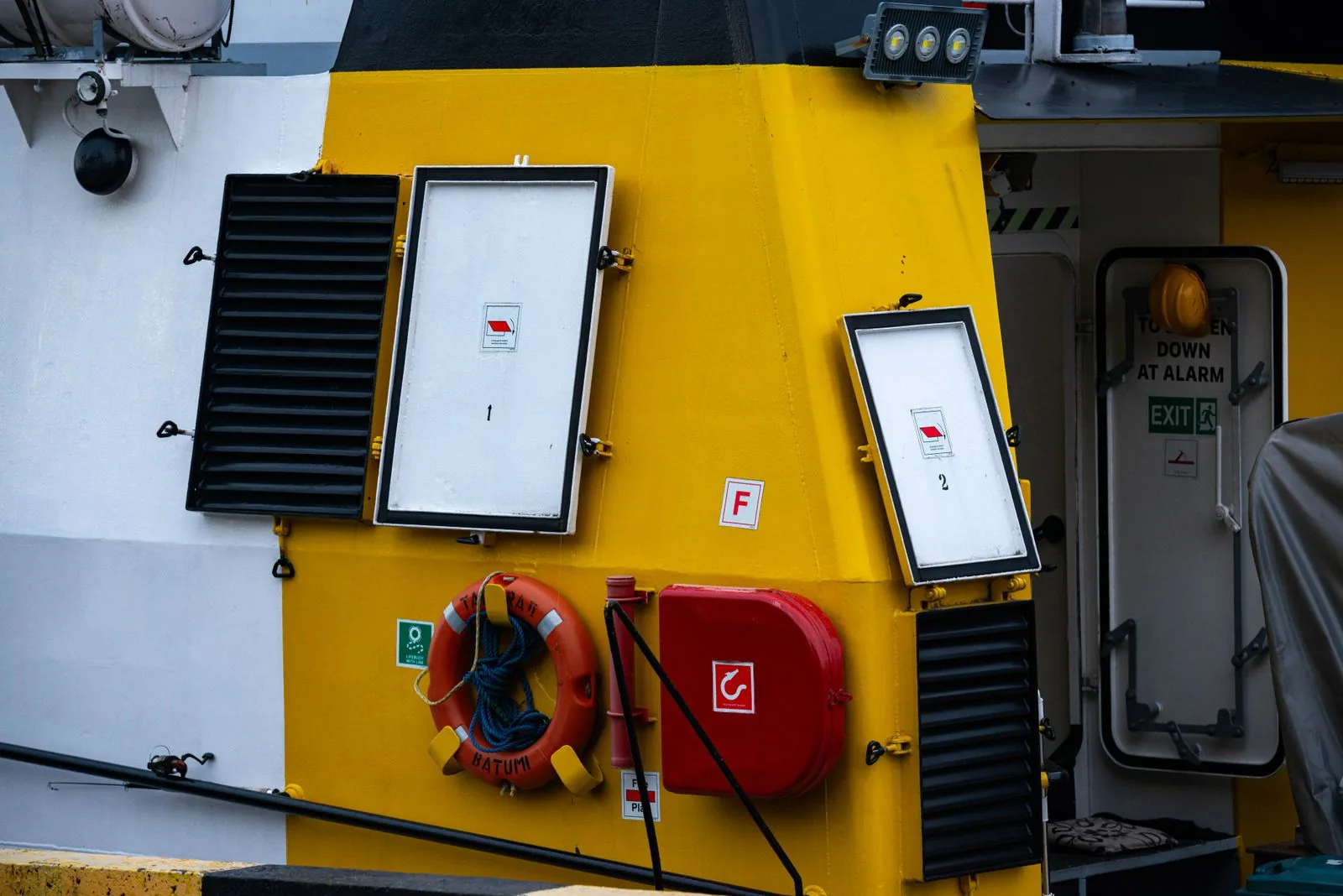 Equipment access door — gasketed access to equipment spaces