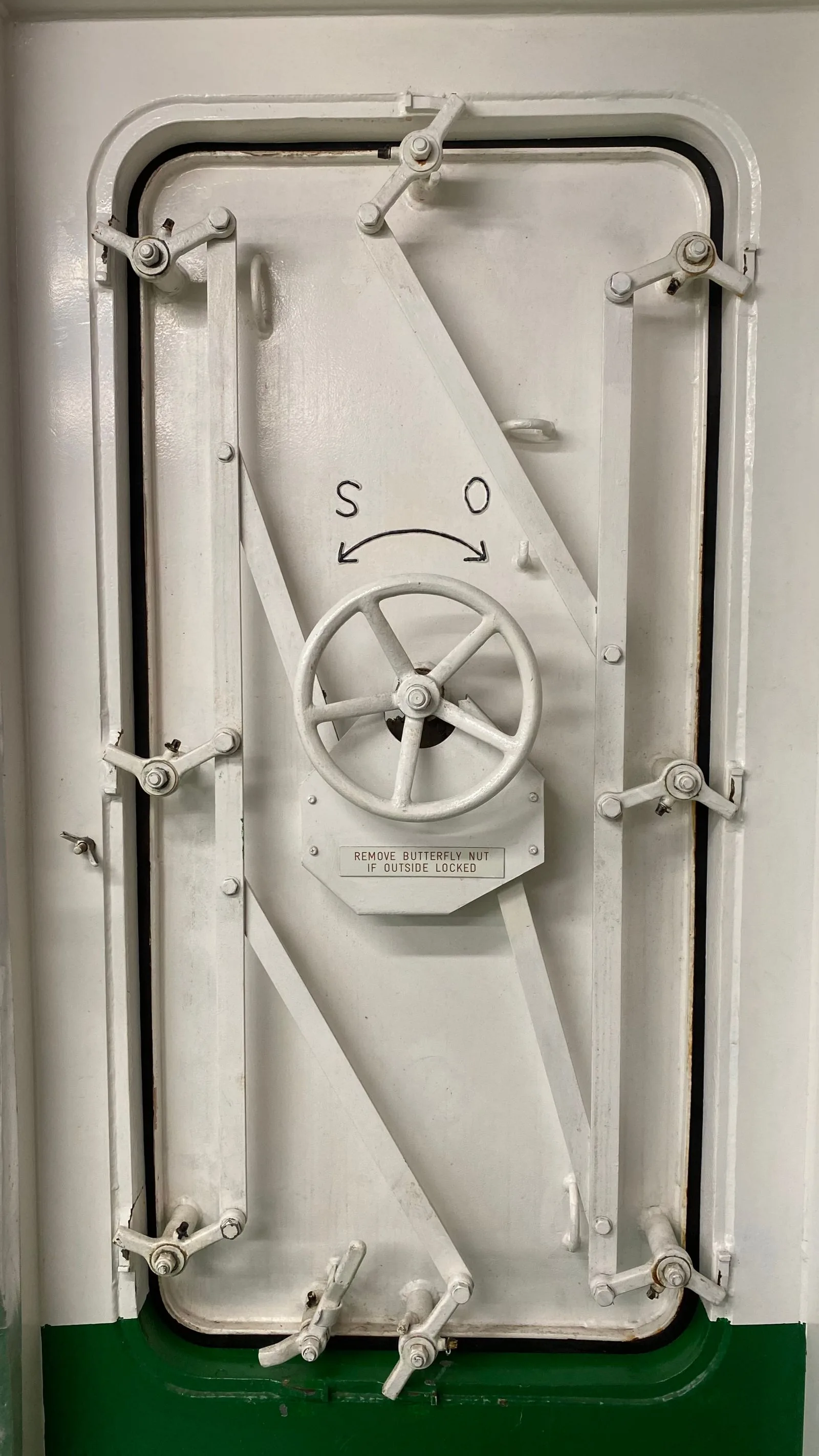 Machinery access door — heavy-duty multi-point dogging for machinery rooms