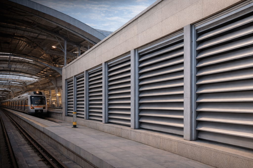 Railway Metro Louvers by KBG Group